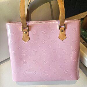 Faux Louis Vuitton Pink  Vernis Tote